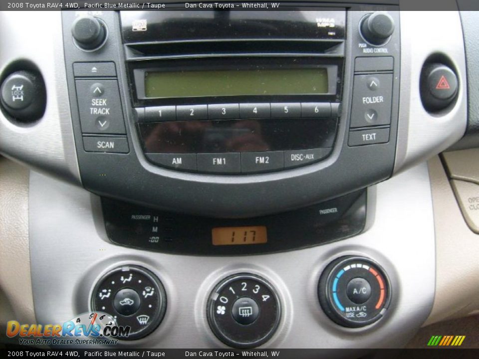2008 Toyota RAV4 4WD Pacific Blue Metallic / Taupe Photo #14