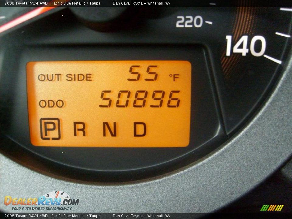 2008 Toyota RAV4 4WD Pacific Blue Metallic / Taupe Photo #15