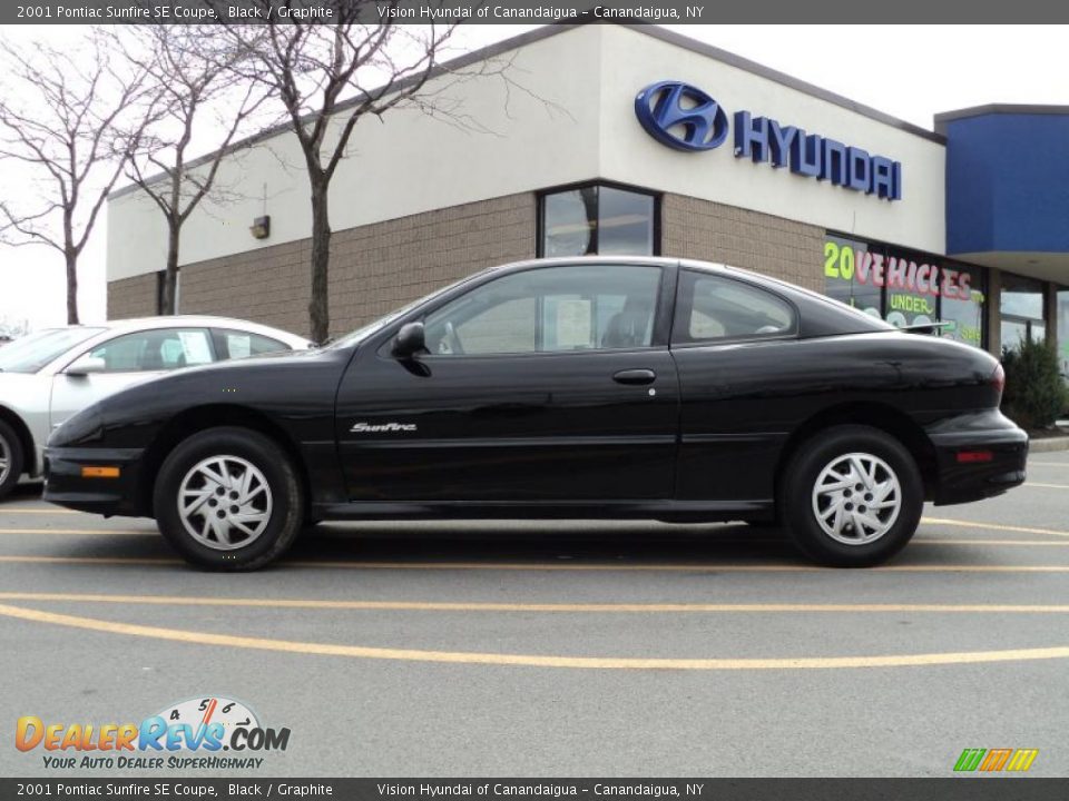 2001 Pontiac Sunfire SE Coupe Black / Graphite Photo #6