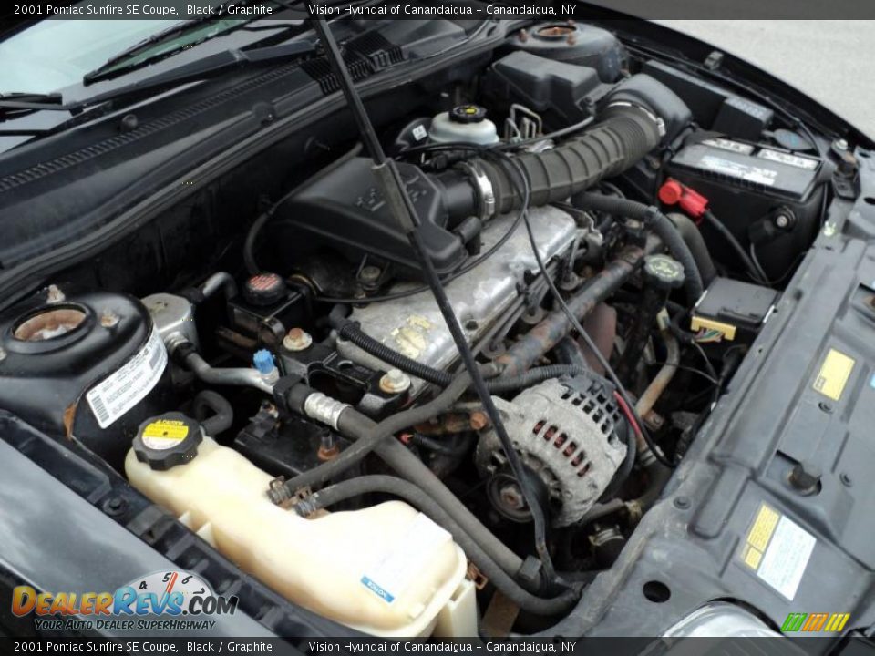 2001 Pontiac Sunfire SE Coupe 2.2 Liter Inline 4 Cylinder Engine Photo #15
