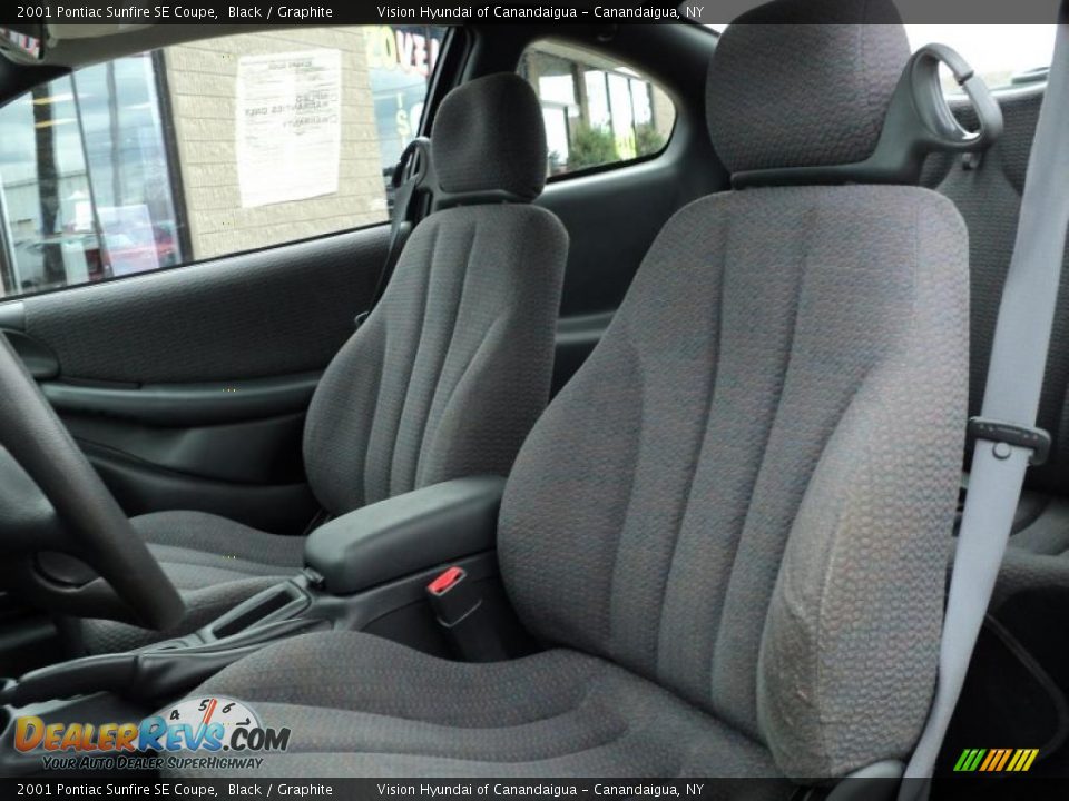 2001 Pontiac Sunfire SE Coupe Black / Graphite Photo #21