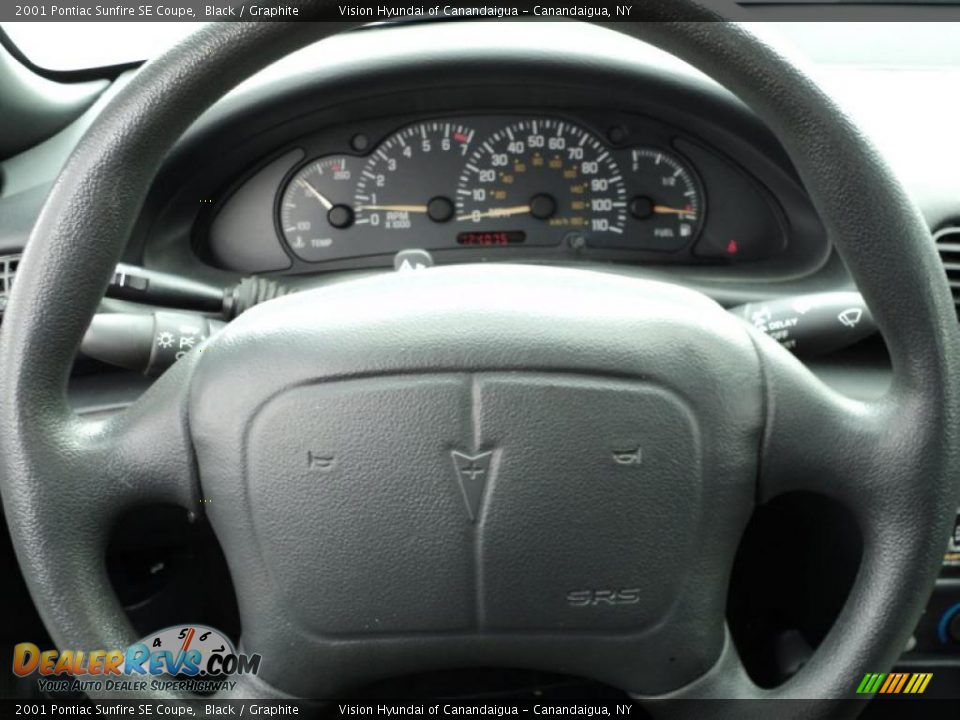 2001 Pontiac Sunfire SE Coupe Black / Graphite Photo #29