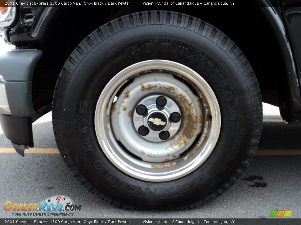 2001 Chevrolet Express 1500 Cargo Van Onyx Black / Dark Pewter Photo #3