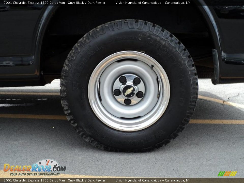 2001 Chevrolet Express 1500 Cargo Van Onyx Black / Dark Pewter Photo #18