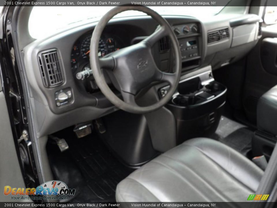 Dark Pewter Interior - 2001 Chevrolet Express 1500 Cargo Van Photo #21