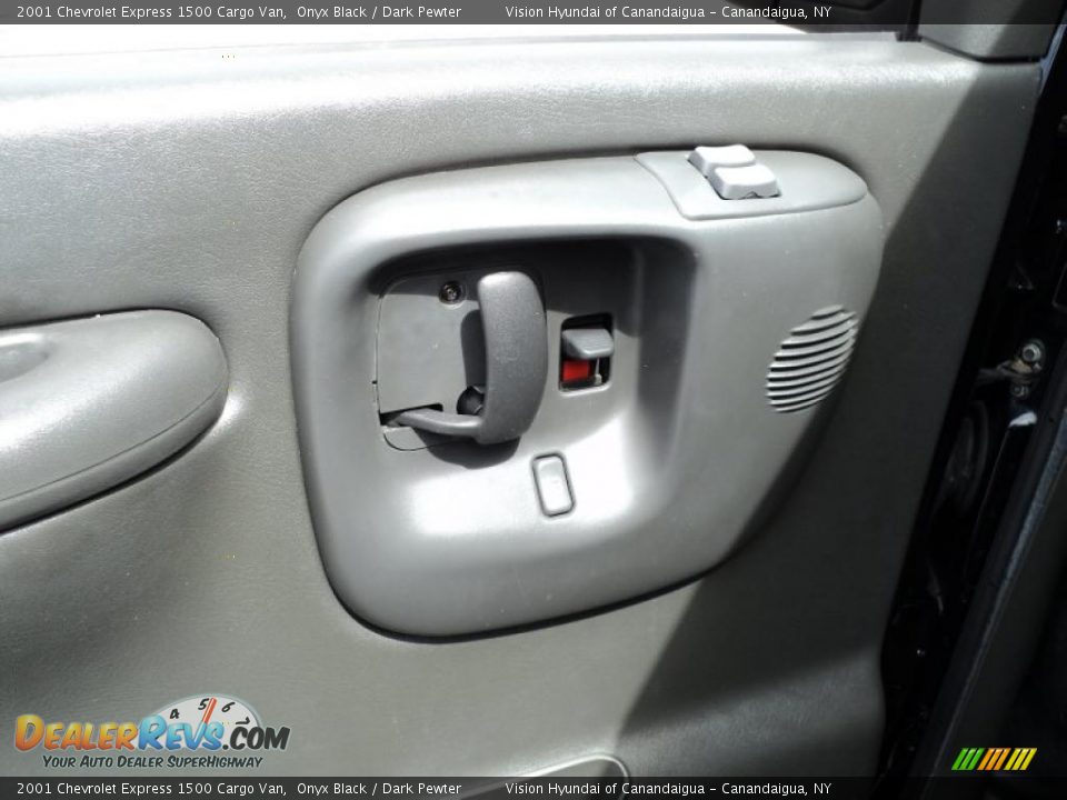 2001 Chevrolet Express 1500 Cargo Van Onyx Black / Dark Pewter Photo #22