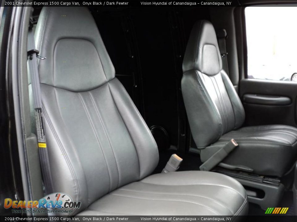 2001 Chevrolet Express 1500 Cargo Van Onyx Black / Dark Pewter Photo #30
