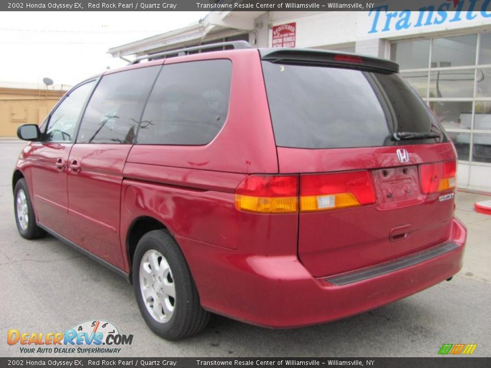 2002 Honda Odyssey EX Red Rock Pearl / Quartz Gray Photo #2