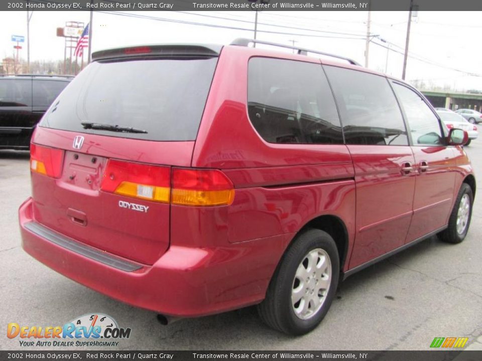 2002 Honda Odyssey EX Red Rock Pearl / Quartz Gray Photo #17