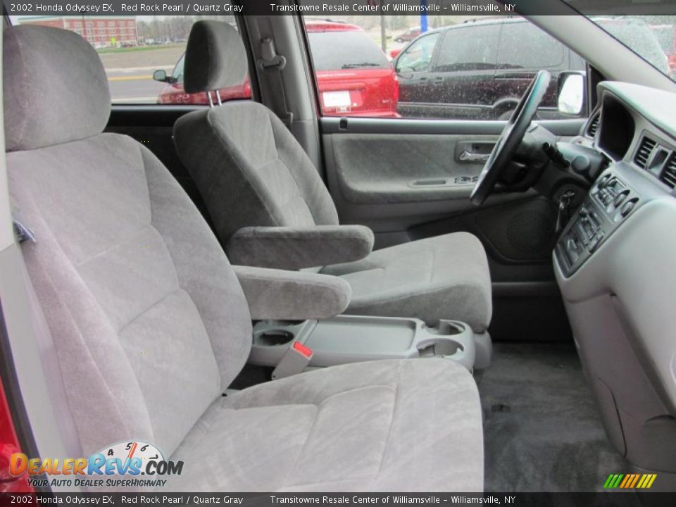 2002 Honda Odyssey EX Red Rock Pearl / Quartz Gray Photo #20