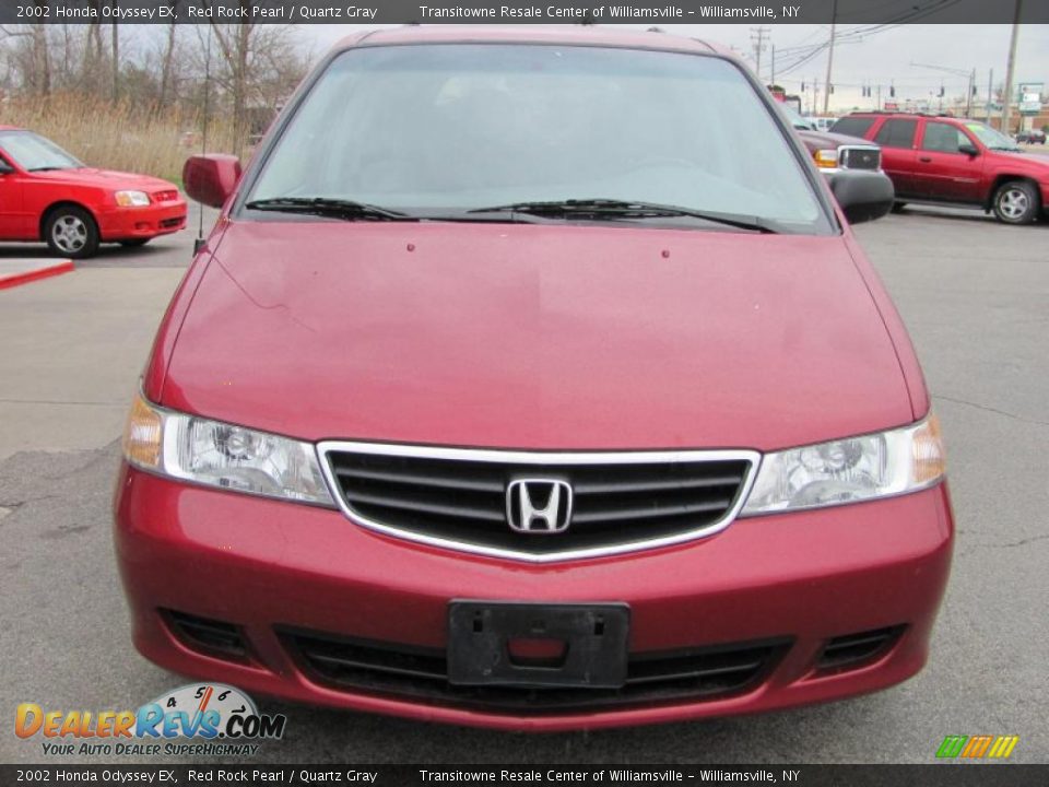 2002 Honda Odyssey EX Red Rock Pearl / Quartz Gray Photo #21