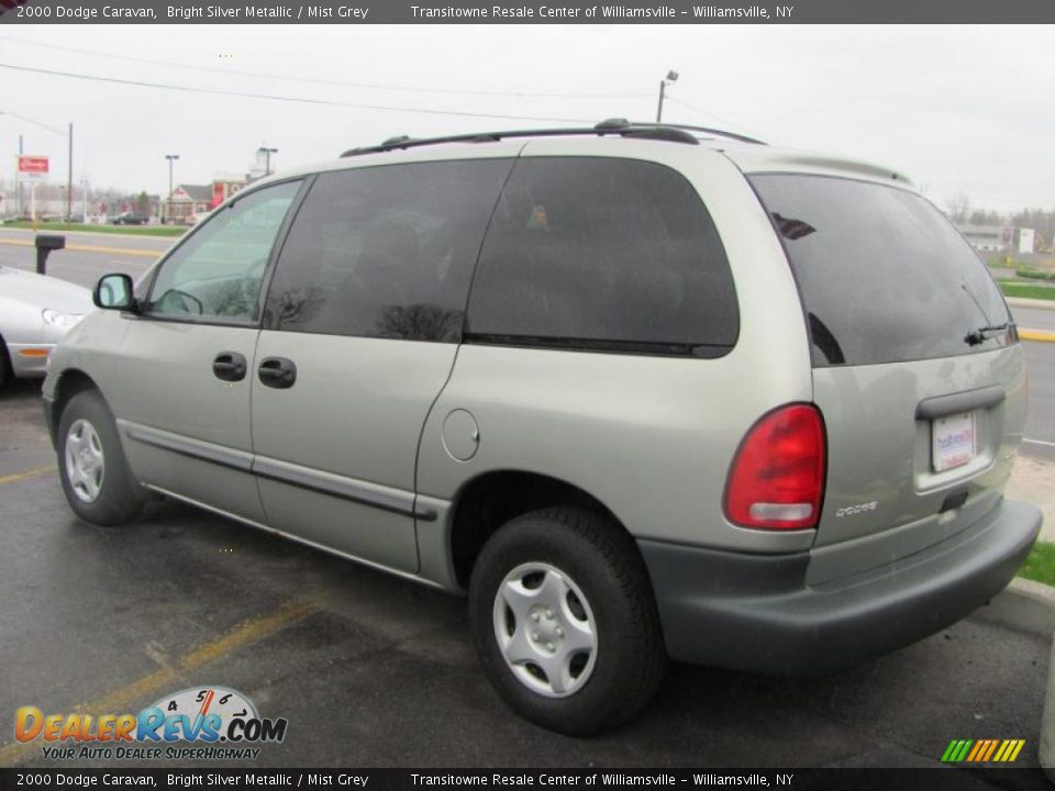 2000 Dodge Caravan Bright Silver Metallic / Mist Grey Photo #2