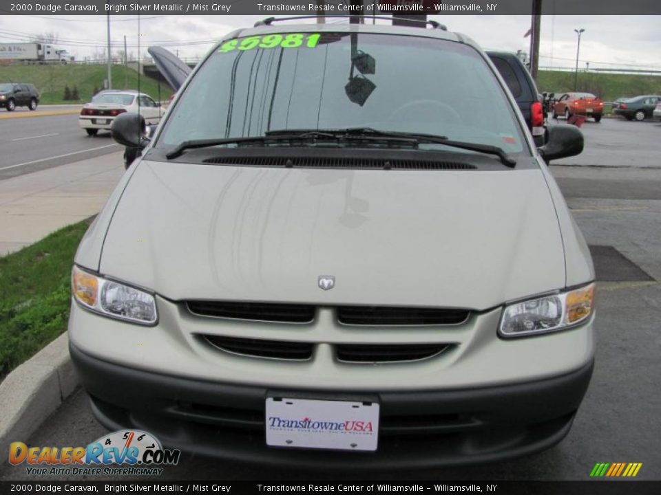 2000 Dodge Caravan Bright Silver Metallic / Mist Grey Photo #10