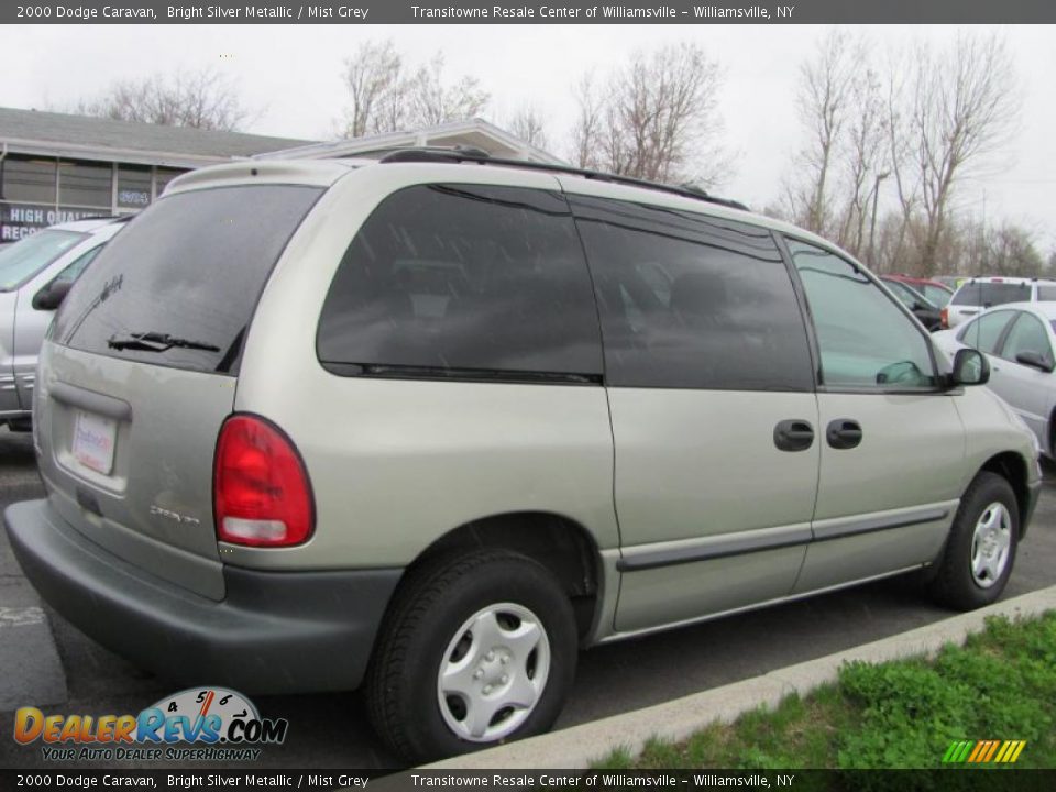 2000 Dodge Caravan Bright Silver Metallic / Mist Grey Photo #13