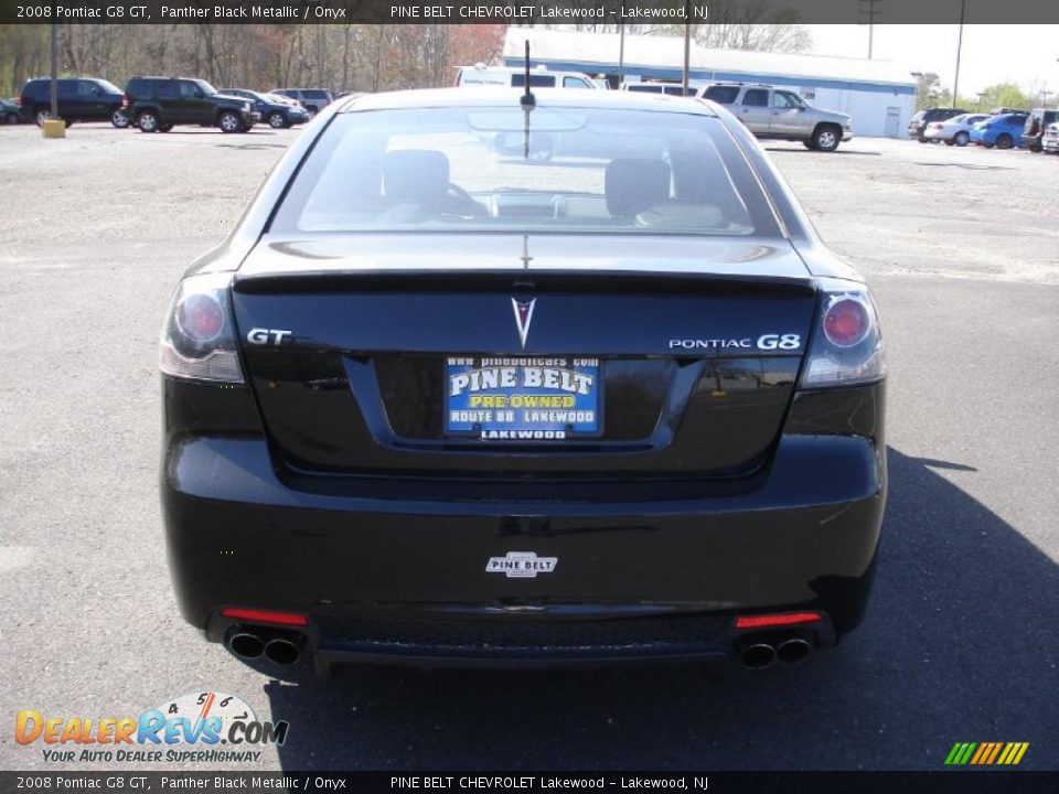 2008 Pontiac G8 GT Panther Black Metallic / Onyx Photo #5