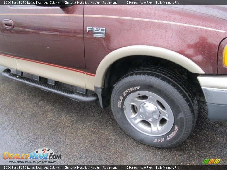 2000 Ford F150 Lariat Extended Cab 4x4 Chestnut Metallic / Medium Parchment Photo #3