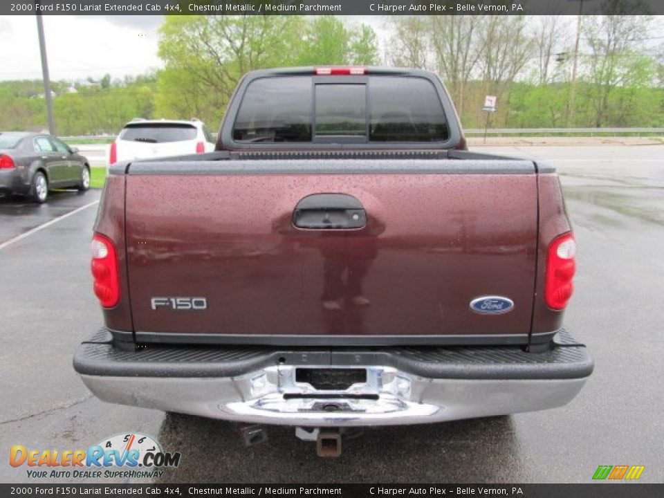 2000 Ford F150 Lariat Extended Cab 4x4 Chestnut Metallic / Medium Parchment Photo #8