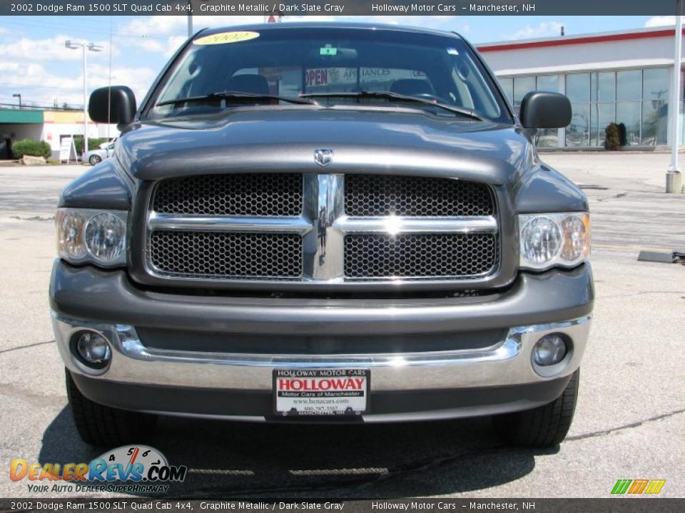 2002 Dodge Ram 1500 SLT Quad Cab 4x4 Graphite Metallic / Dark Slate Gray Photo #2