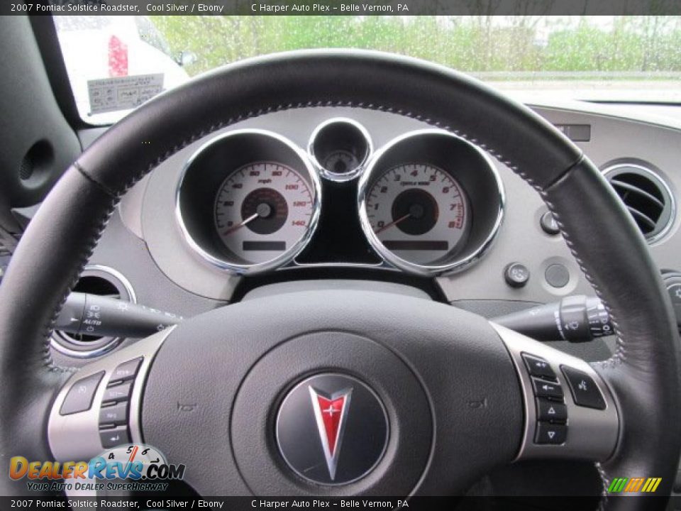 2007 Pontiac Solstice Roadster Cool Silver / Ebony Photo #19