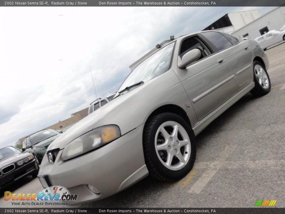 2002 Nissan Sentra SE-R Radium Gray / Stone Photo #2