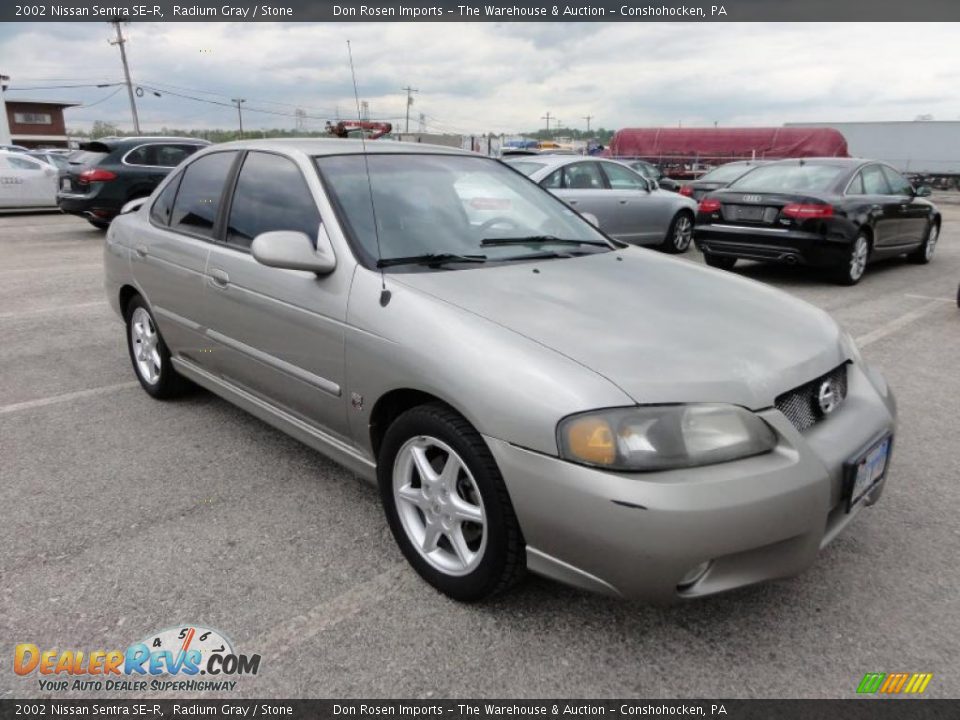 2002 Nissan Sentra SE-R Radium Gray / Stone Photo #4