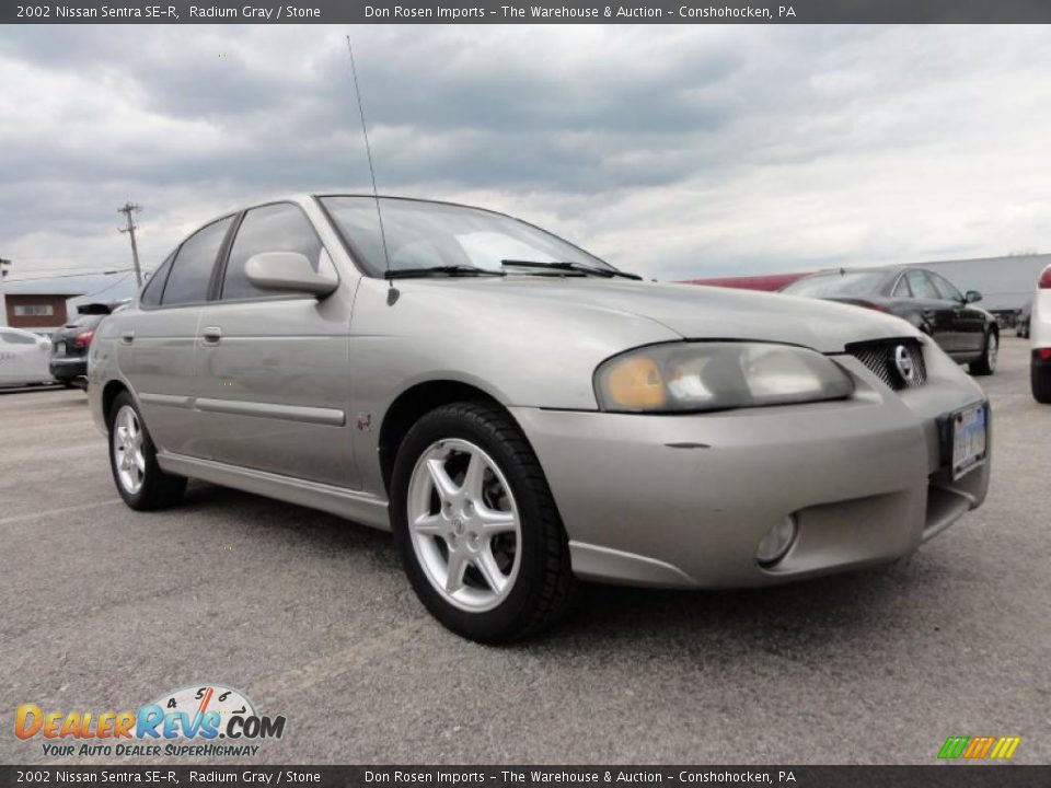 2002 Nissan Sentra SE-R Radium Gray / Stone Photo #5