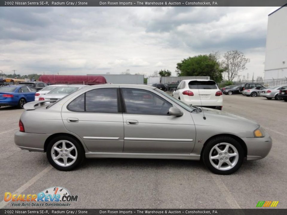 2002 Nissan Sentra SE-R Radium Gray / Stone Photo #7