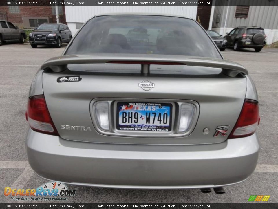 2002 Nissan Sentra SE-R Radium Gray / Stone Photo #9