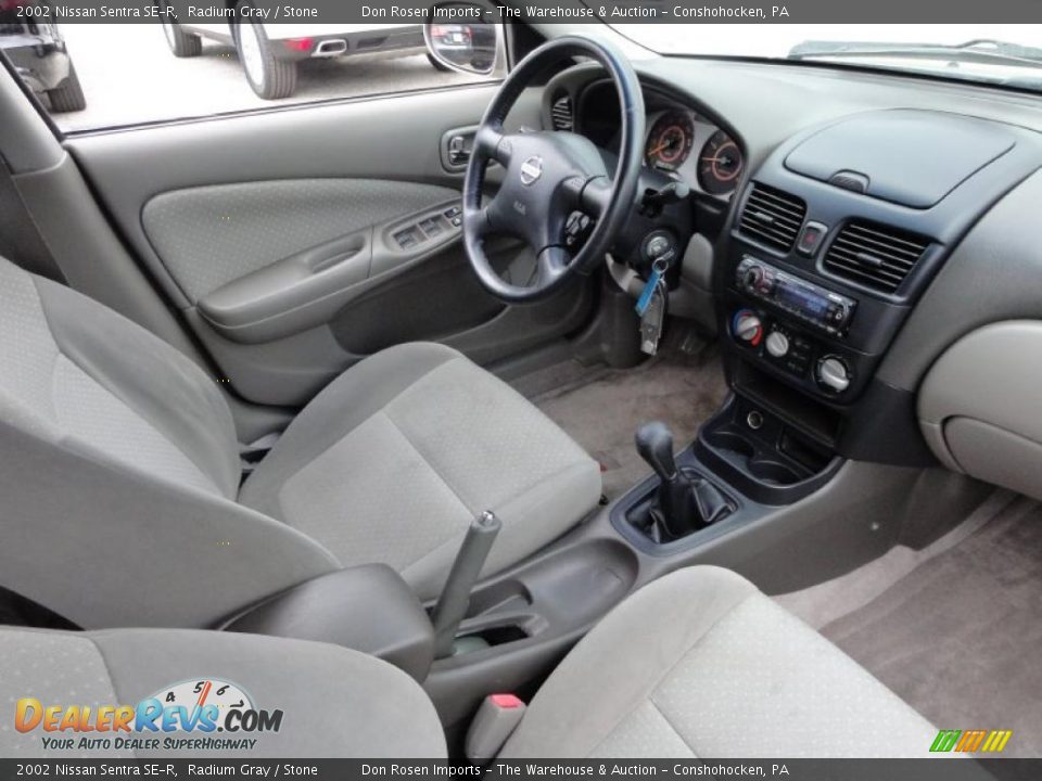2002 Nissan Sentra SE-R Radium Gray / Stone Photo #19