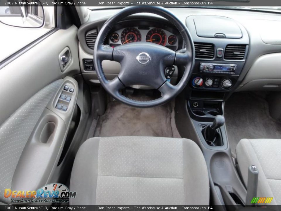 2002 Nissan Sentra SE-R Radium Gray / Stone Photo #28