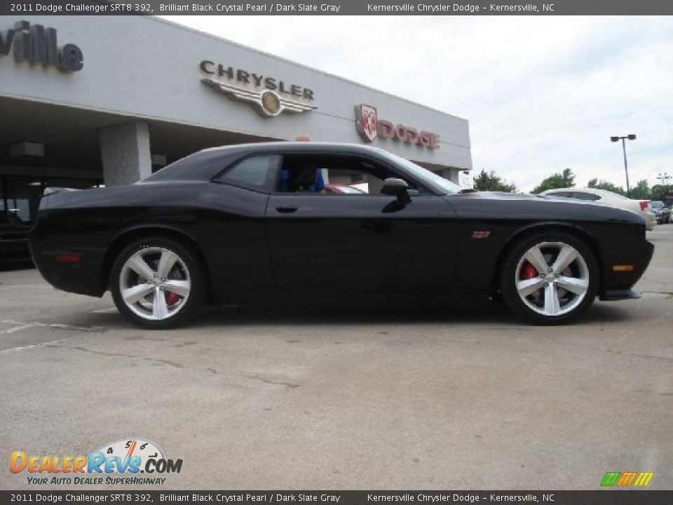 2011 Dodge Challenger SRT8 392 Brilliant Black Crystal Pearl / Dark Slate Gray Photo #2