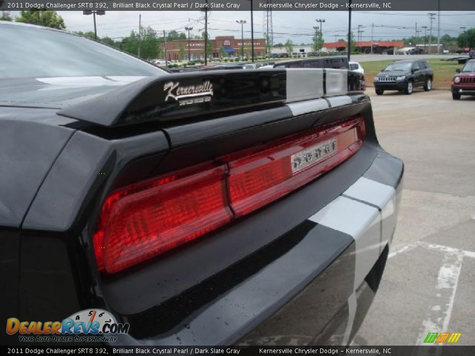 2011 Dodge Challenger SRT8 392 Brilliant Black Crystal Pearl / Dark Slate Gray Photo #13