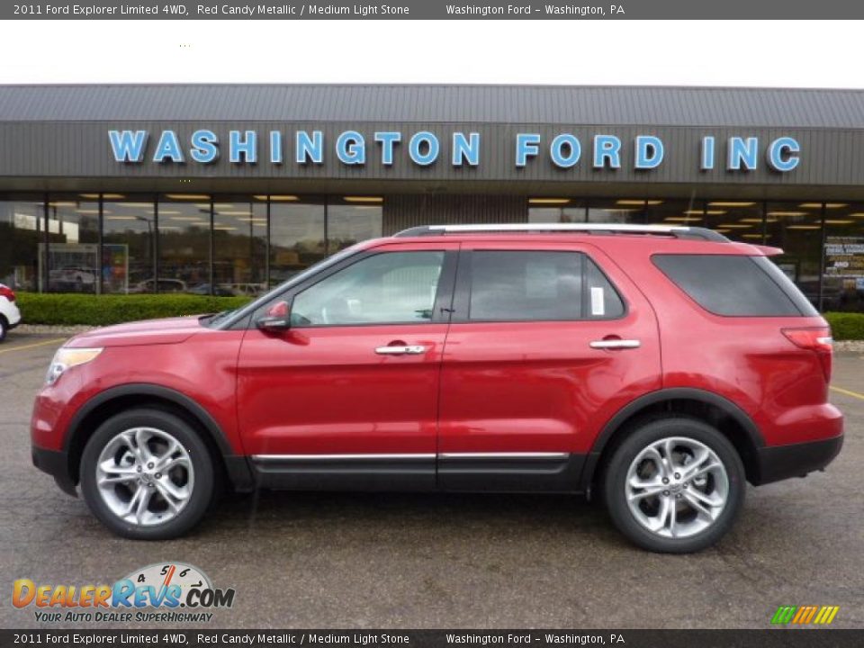 2011 Ford Explorer Limited 4WD Red Candy Metallic / Medium Light Stone Photo #1