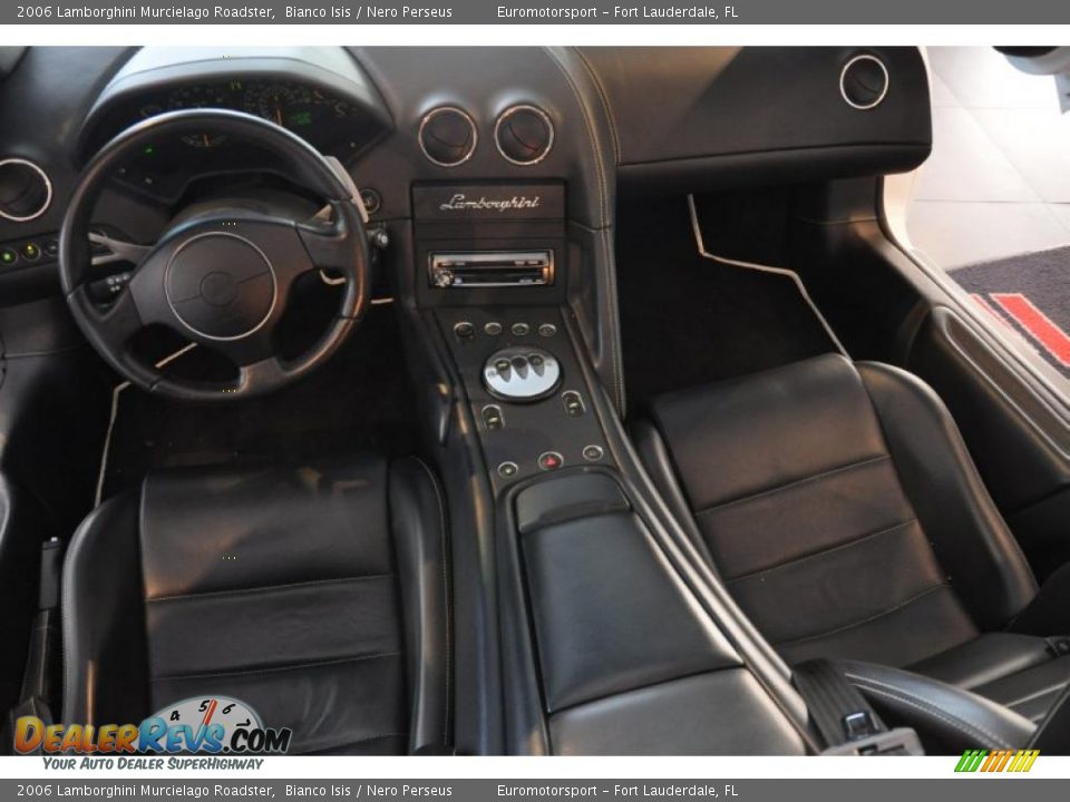 Nero Perseus Interior - 2006 Lamborghini Murcielago Roadster Photo #3