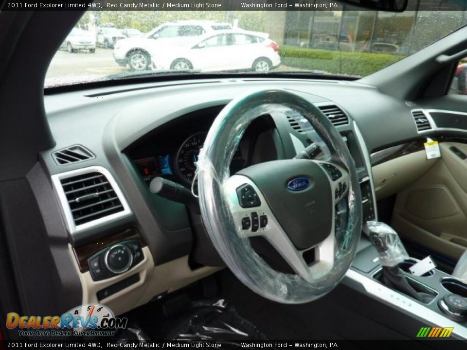 2011 Ford Explorer Limited 4WD Red Candy Metallic / Medium Light Stone Photo #11