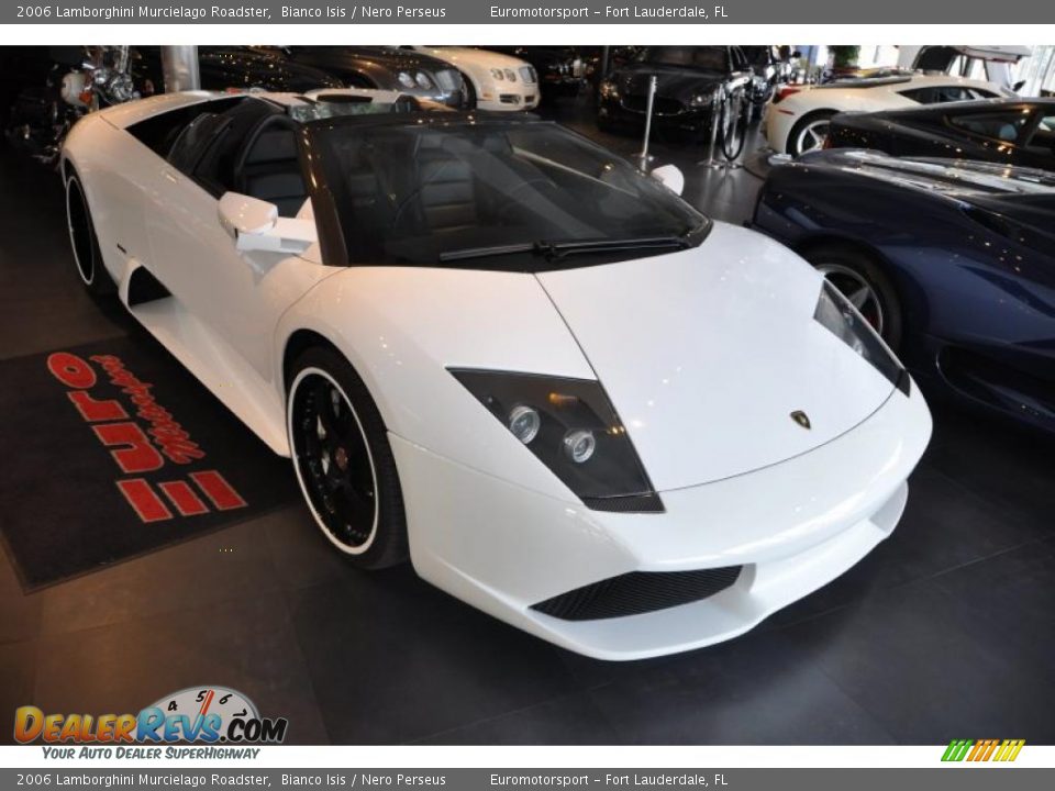 2006 Lamborghini Murcielago Roadster Bianco Isis / Nero Perseus Photo #8