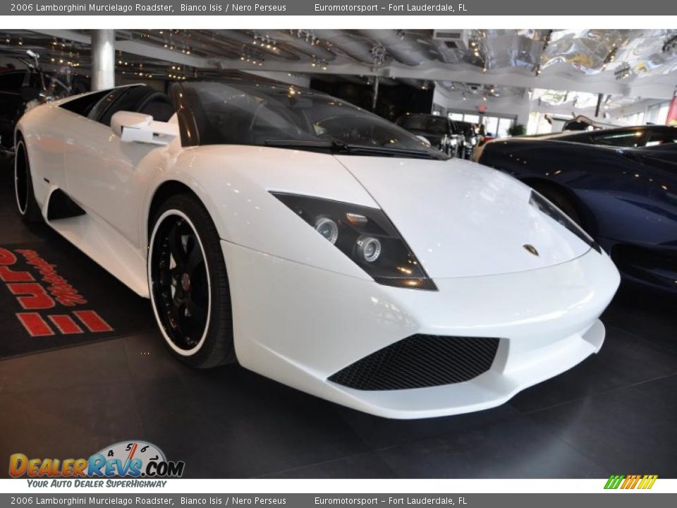 2006 Lamborghini Murcielago Roadster Bianco Isis / Nero Perseus Photo #9