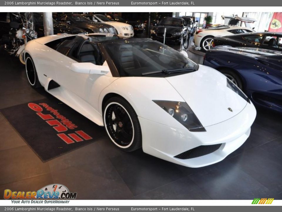 2006 Lamborghini Murcielago Roadster Bianco Isis / Nero Perseus Photo #10