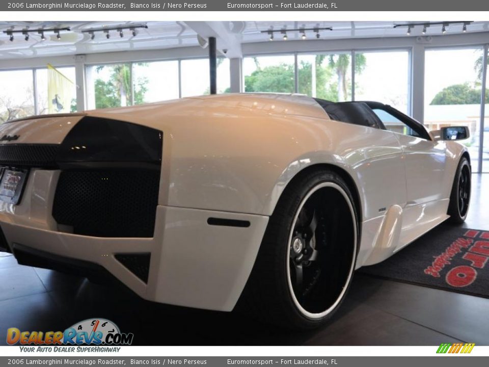 2006 Lamborghini Murcielago Roadster Bianco Isis / Nero Perseus Photo #13