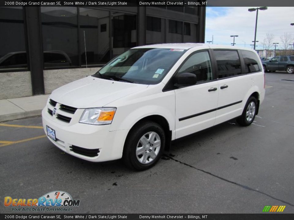 2008 Dodge Grand Caravan SE Stone White / Dark Slate/Light Shale Photo #1