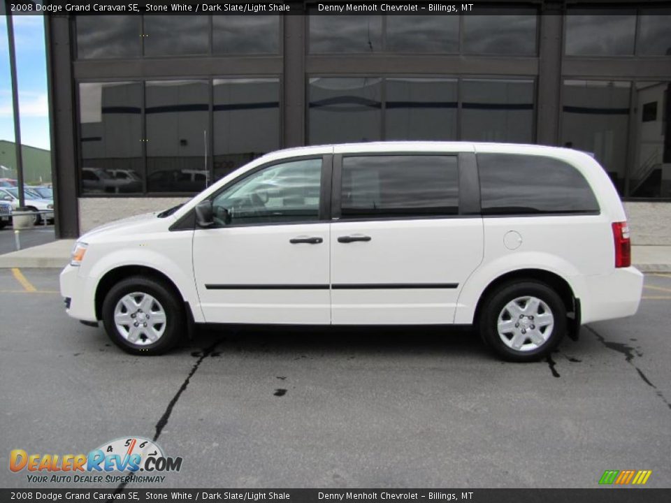 2008 Dodge Grand Caravan SE Stone White / Dark Slate/Light Shale Photo #2