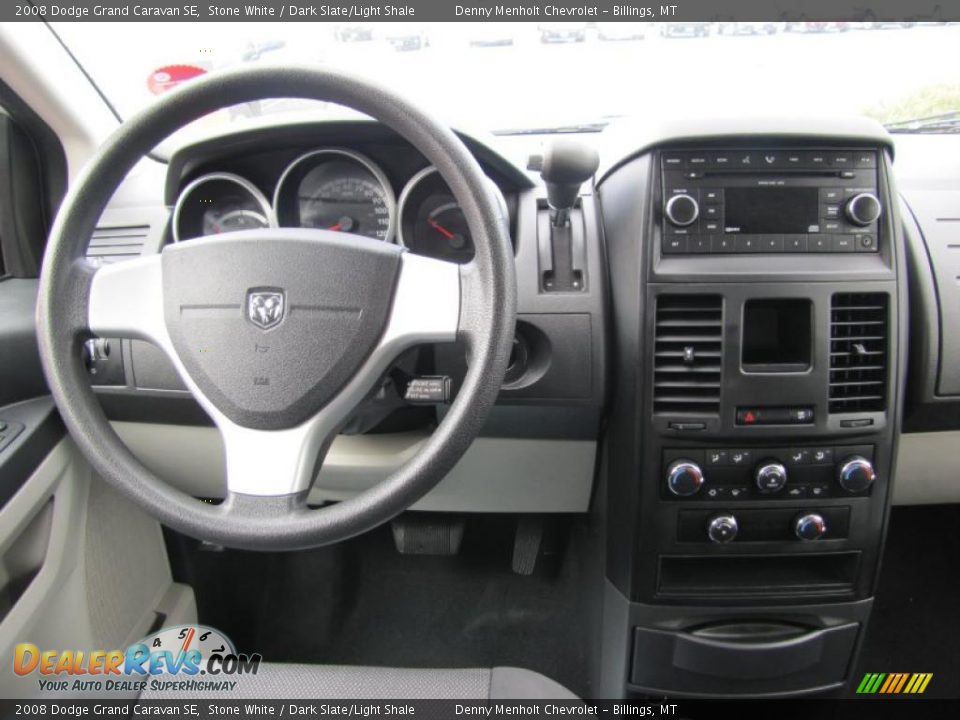 2008 Dodge Grand Caravan SE Stone White / Dark Slate/Light Shale Photo #4