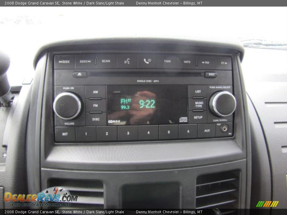 2008 Dodge Grand Caravan SE Stone White / Dark Slate/Light Shale Photo #6