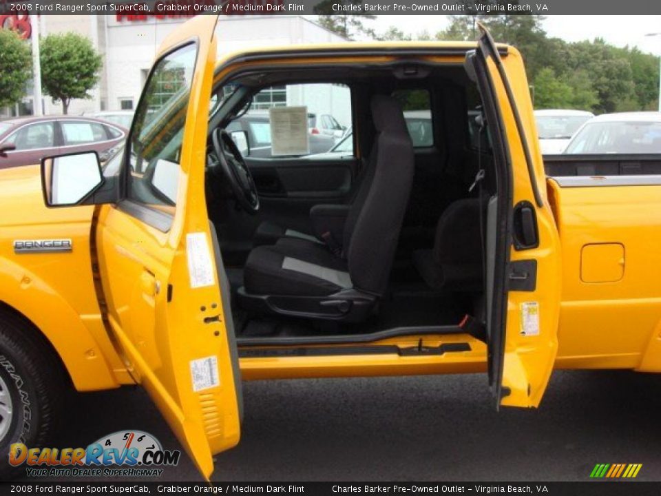 Medium Dark Flint Interior - 2008 Ford Ranger Sport SuperCab Photo #11