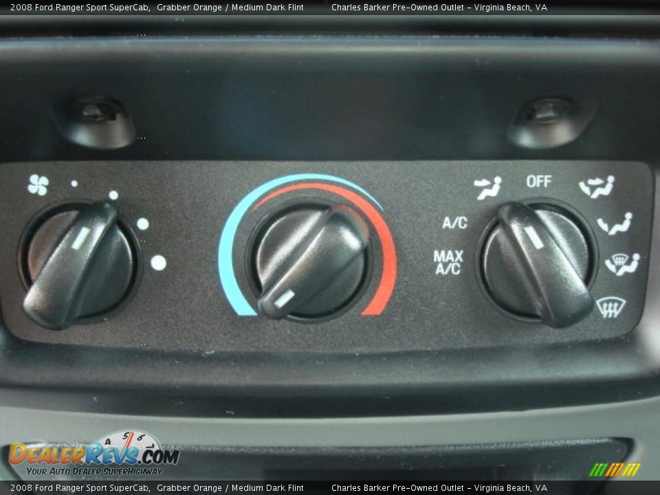 Controls of 2008 Ford Ranger Sport SuperCab Photo #13