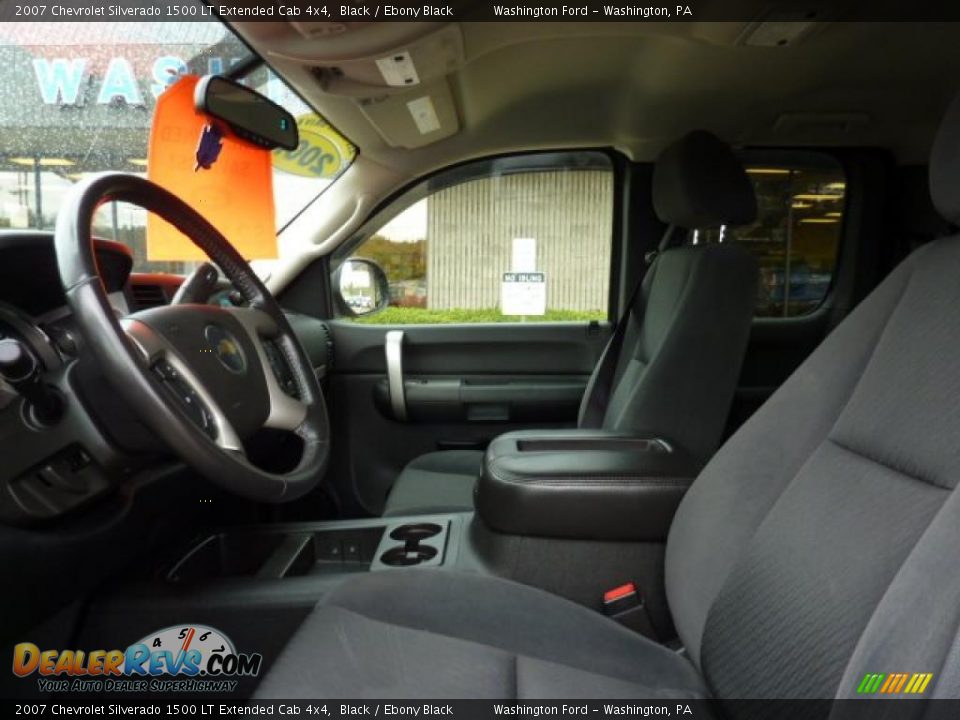 2007 Chevrolet Silverado 1500 LT Extended Cab 4x4 Black / Ebony Black Photo #10