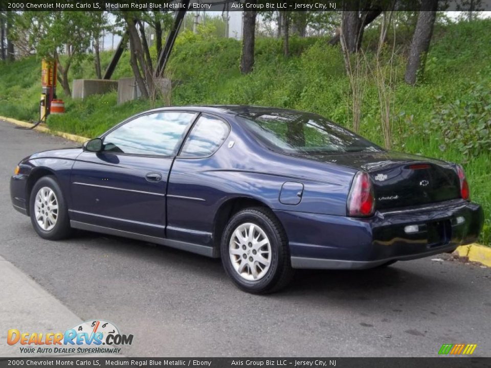 2000 Chevrolet Monte Carlo LS Medium Regal Blue Metallic / Ebony Photo #4