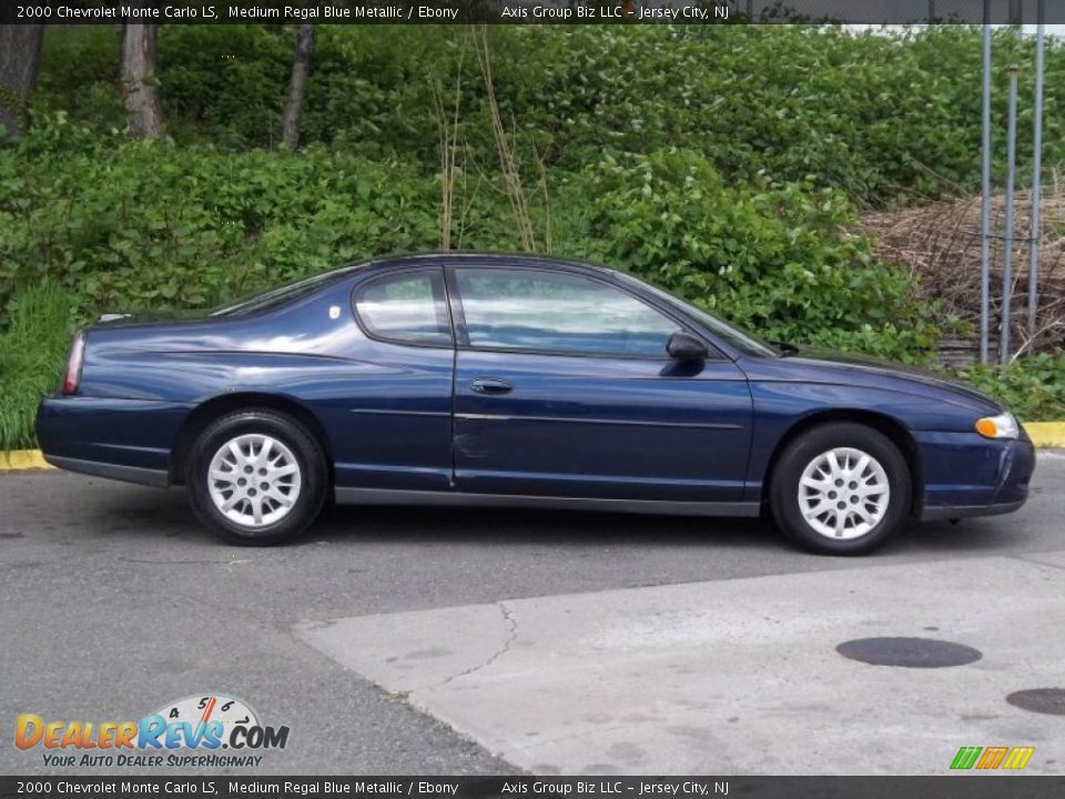 2000 Chevrolet Monte Carlo LS Medium Regal Blue Metallic / Ebony Photo #6