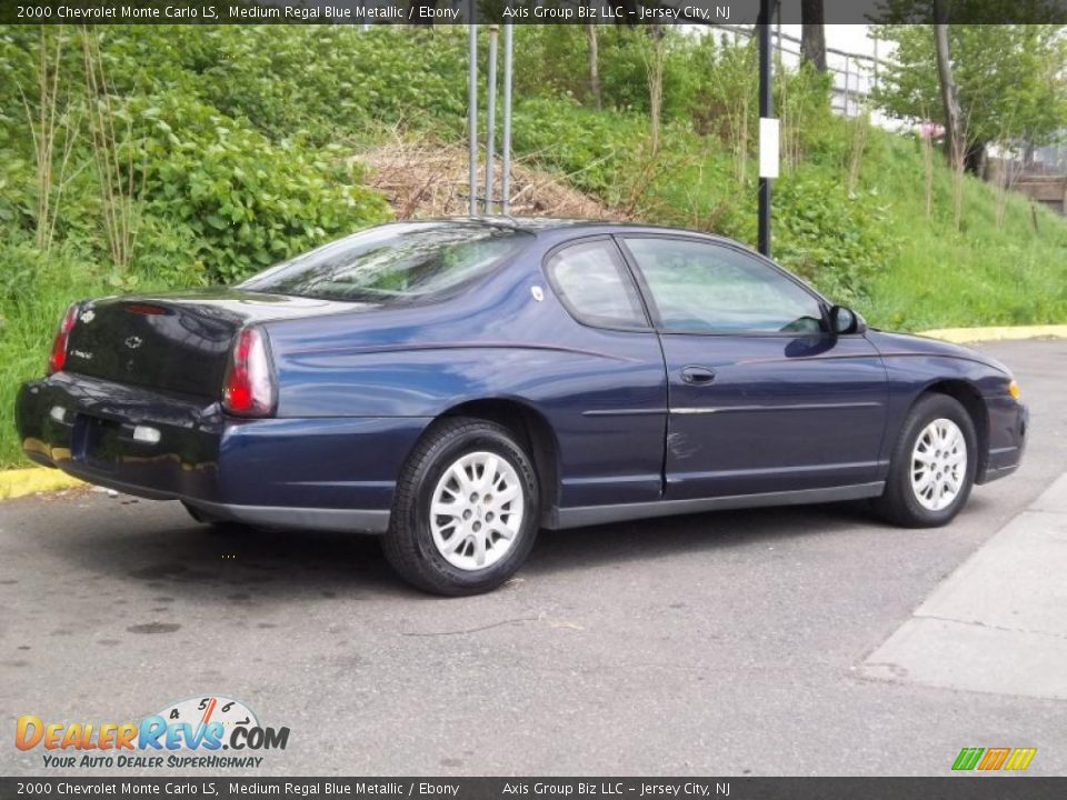 2000 Chevrolet Monte Carlo LS Medium Regal Blue Metallic / Ebony Photo #7