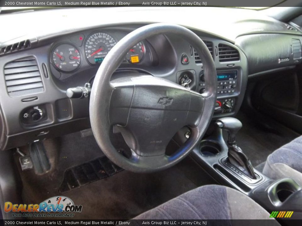 2000 Chevrolet Monte Carlo LS Medium Regal Blue Metallic / Ebony Photo #8
